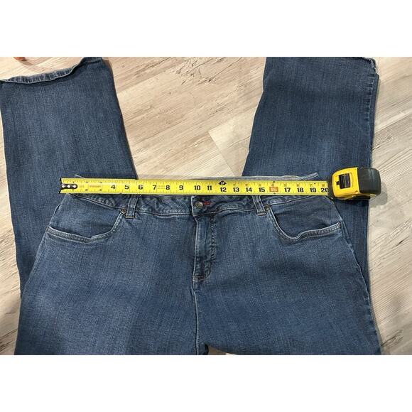 SMITH'S Dungarees Jeans Size 22W Bootcut Stretch Denim Western High Rise Cowgirl - Picture 2 of 8